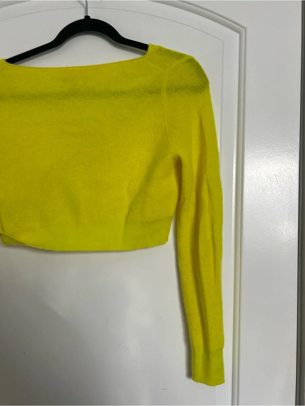 J. Crew Featherweight 100% cashmere cropped cardigan sweater Size S Preppy Chic